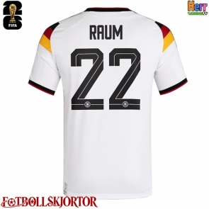Tyskland David Raum #22 Hemmatröja VM 2026 Kortärmad